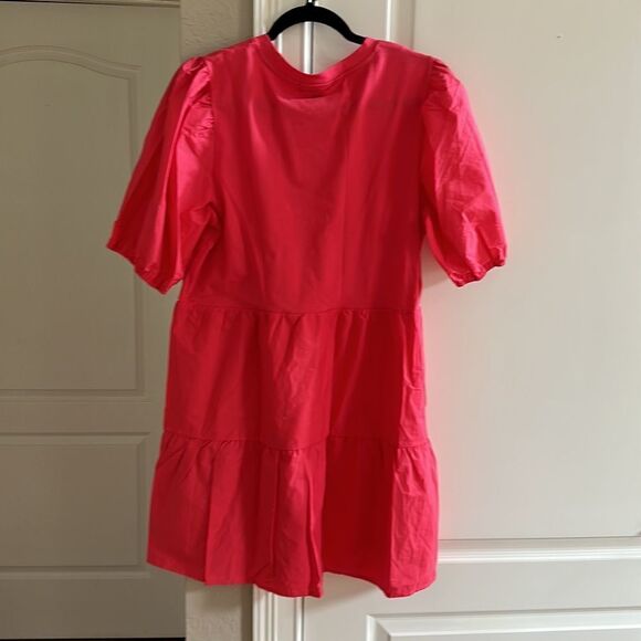 Sanctuary Poplin Mix Dress in PINK XL Nwt - Picture 6 of 6